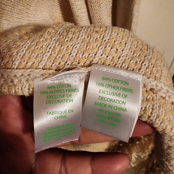 Lilly Pulitzer Tatum Long Fringe Hem Shimmer Open Cardigan Size S - Picture 8 of 13